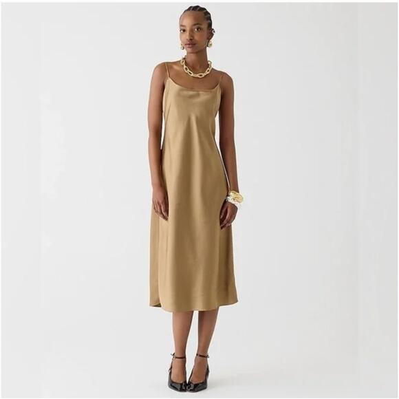 j crew Dresses & Skirts - J Crew Gwyneth slip dress in luster charmeuse Size 14 NWT